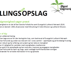 Genopslag: Ølgod Valgmenighed søger præst