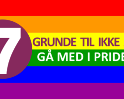 7 grunde til ikke at gå med i priden
