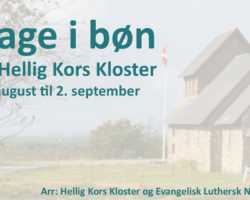 Dage i bøn – en fantastisk mulighed
